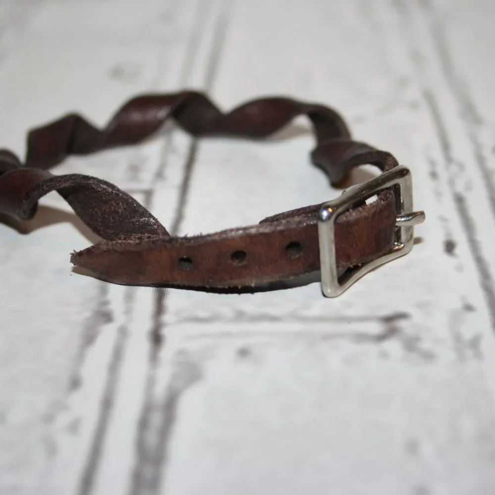 🤎🪢 Brown Leather Twisted Bracelet · 9–11